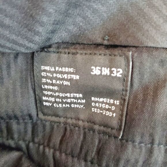 J.Ferrar JF black stripe dress pants 36x32 - Picture 5 of 5